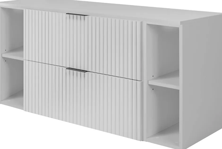 Furnidea Plan de travail pour meuble de salle de bain VENA FLOW blanc mat 120 cm* Plan De Travail Salle De Bains