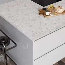 GoodHome Plan de travail stratifié ceppo gris Berberis L.300 x l.62 x Ép.3,8 cm* Plan De Travail Buanderie