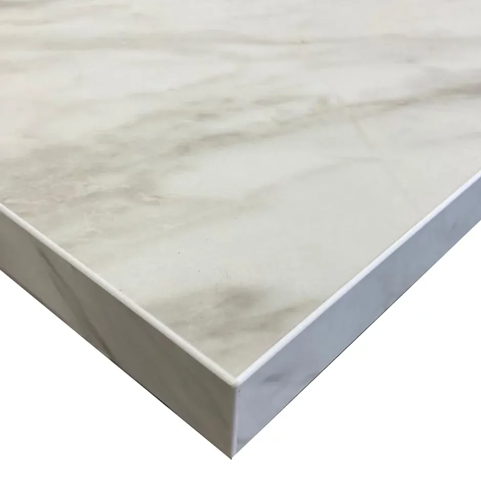 Forestea Plan de travail stratifié HPL marbre gris 2000 x 650 x 38 mm* Plan De Travail Buanderie