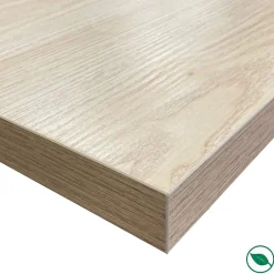 Forestea Plan de travail stratifié HPL chêne clair 3000 x 650 x 38 mm
