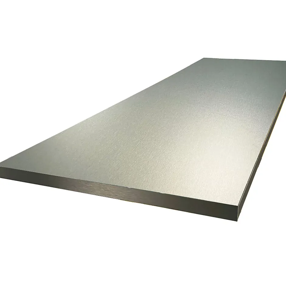 Forestea Plan de travail stratifié HPL aluminium 2000 x 650 x 38 mm* Plan De Travail Buanderie