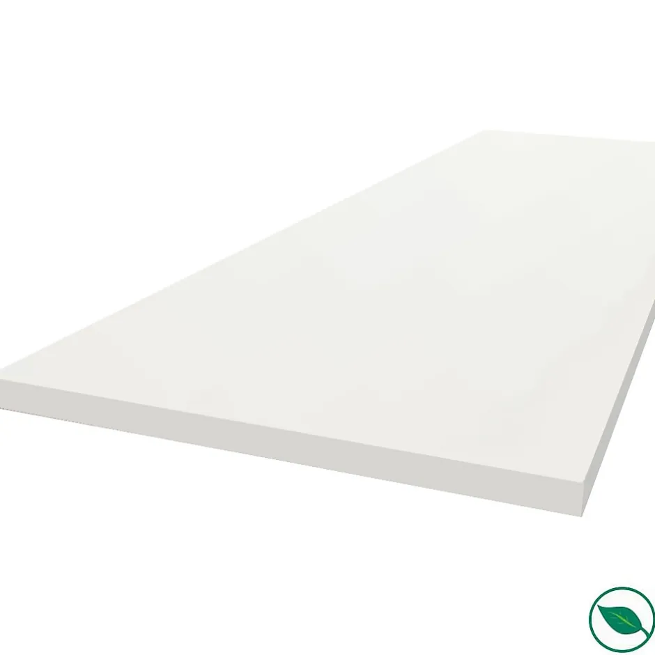 Forestea Plan de travail stratifié HPL blanc 2000 x 650 x 38 mm* Plan De Travail Buanderie