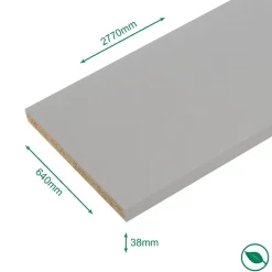 Forestea Plan de travail stratifié aluminium 2770 x 640 EP 38 mm* Plan De Travail Buanderie