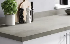 GoodHome Plan de travail stratifié gris effet béton L.300 x l.62 x ép.3,8 cm, Kala* Plan De Travail Buanderie