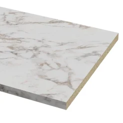 Plan de travail stratifié aspect marbre beige GoodHome Berberis L.300 x Ép.3,8 cm