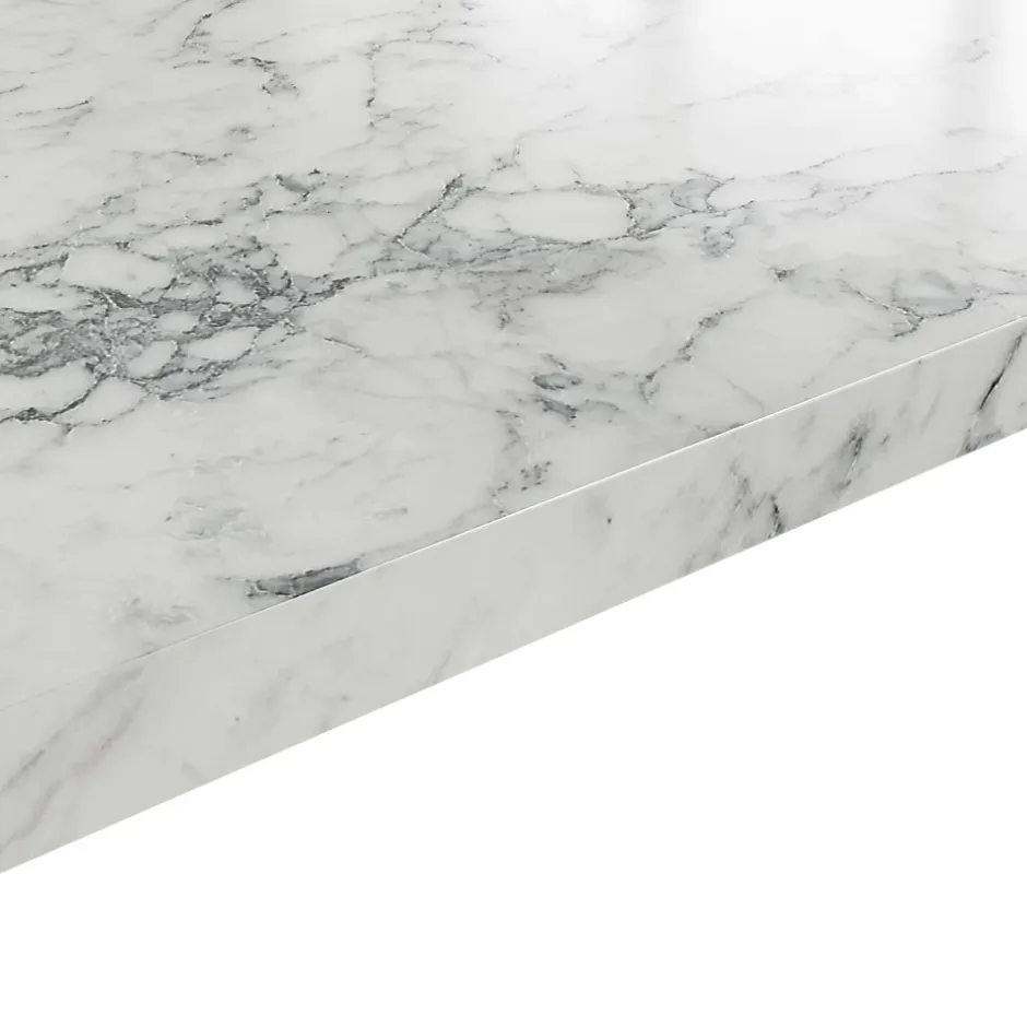 GoodHome Plan de travail stratifié aspect quartzite Berberis L.300 x Ép.3,8 cm