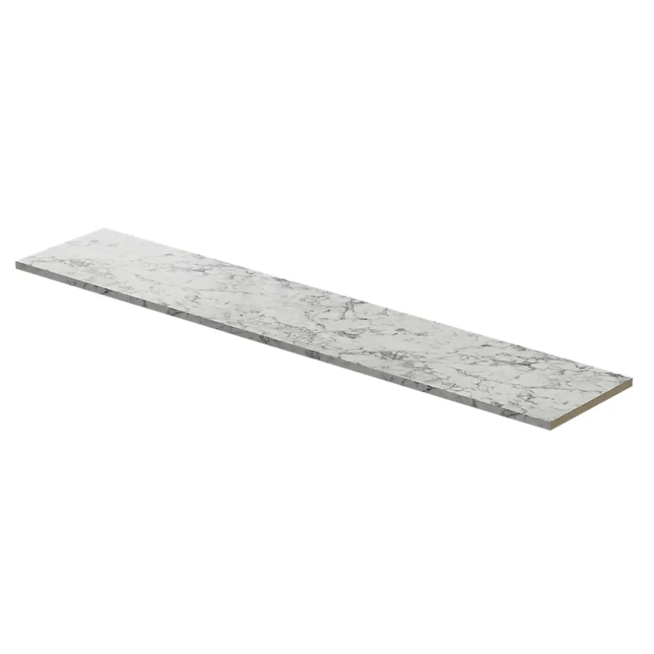 GoodHome Plan de travail stratifié aspect quartzite Berberis L.300 x Ép.3,8 cm