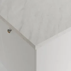 GoodHome Plan de travail stratifié effet soft quartz Kala L.300 x Ép.3,8 cm* Plan De Travail Buanderie