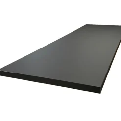 Forestea Plan de travail stratifié HPL noir mat 2000 x 650 x 38 mm