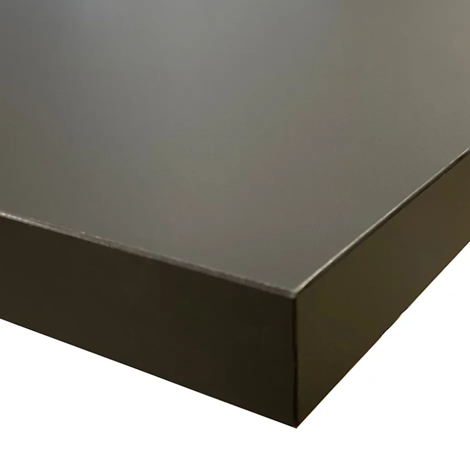 Forestea Plan de travail stratifié HPL noir mat 2000 x 650 x 38 mm