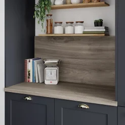 GoodHome Plan de travail stratifié effet bois grège Kala L.300 x Ép.3,8 cm