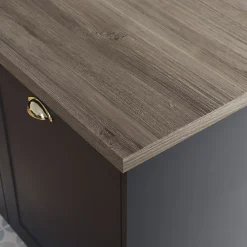 GoodHome Plan de travail stratifié effet bois grège Kala L.300 x Ép.3,8 cm