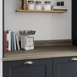 GoodHome Plan de travail stratifié effet bois grège Kala L.300 x Ép.3,8 cm