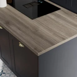 GoodHome Plan de travail stratifié effet bois grège Kala L.300 x Ép.3,8 cm