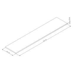 GoodHome Plan de travail stratifié effet bois grège Kala L.300 x Ép.3,8 cm