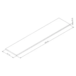 GoodHome Plan de travail stratifié aspect bois blanc Kabsa L.300 x l.62 x Ép.3,8 cm* Plan De Travail Buanderie