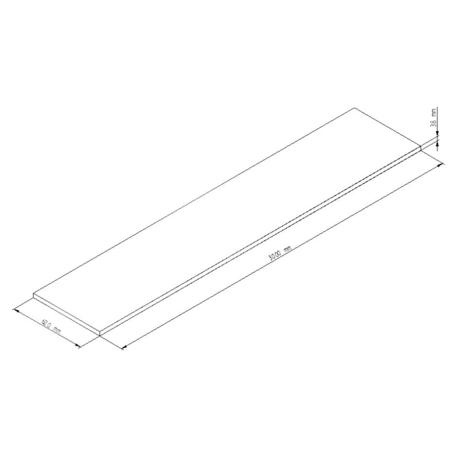 GoodHome Plan de travail stratifié aspect bois blanc Kabsa L.300 x l.62 x Ép.3,8 cm* Plan De Travail Buanderie