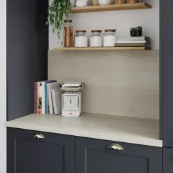 GoodHome Plan de travail stratifié aspect bois pâle Berberis L.300 x Ép.3,8 cm