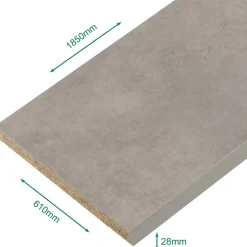 Forestea Plan de travail stratifié béton 1850 x 610 x 28 mm* Plan De Travail Buanderie