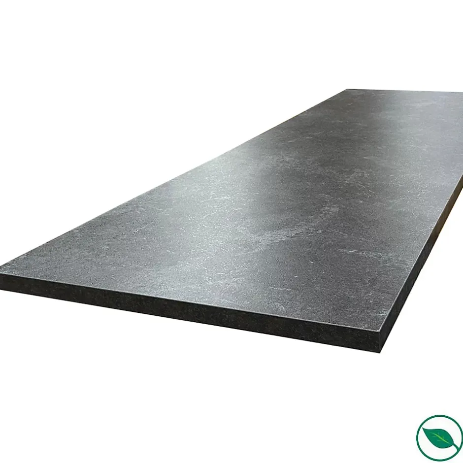 Forestea Plan de travail stratifié HPL ardoise 3000 x 650 x 38 mm* Plan De Travail Buanderie