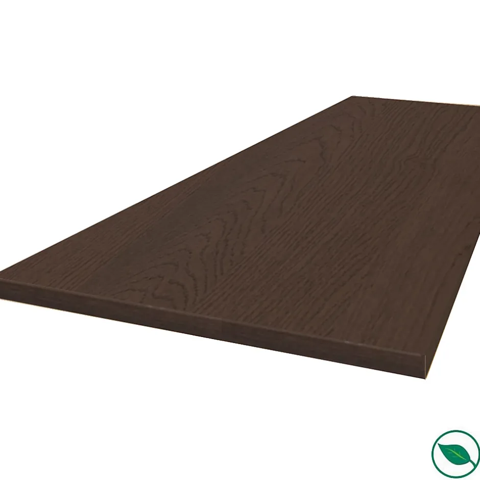 Forestea Plan de travail stratifié HPL chêne brun 3000 x 650 x 38 mm