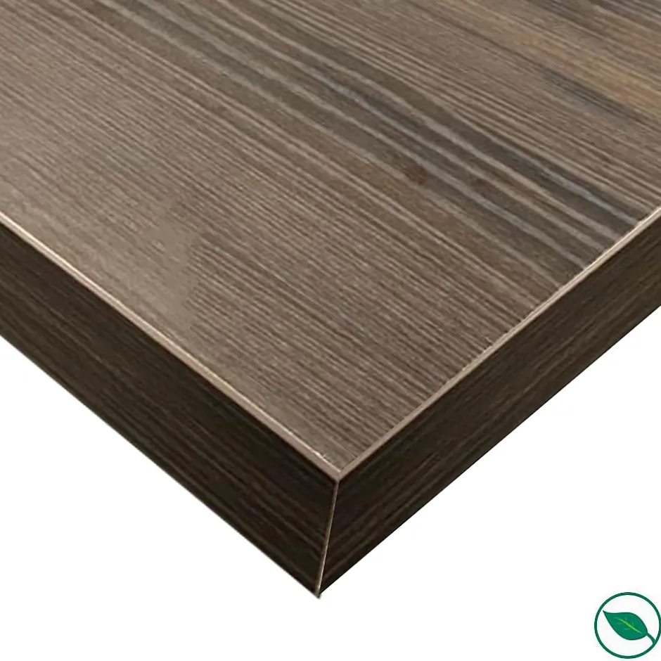 Forestea Plan de travail stratifié HPL chêne brun 3000 x 650 x 38 mm