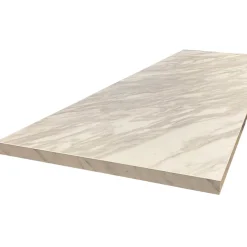 Forestea Plan de travail stratifié HPL marbre blanc 3000 x 650 x 38 mm