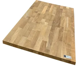 Forestea Plan de travail teck massif lamellé collé abouté 2000 x 650 x 26 mm