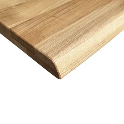 Wood&Sens Plan de vasque Chêne Pré-Huilé bois bord naturel, l.121 x H.49 cm, Ep.40 mm