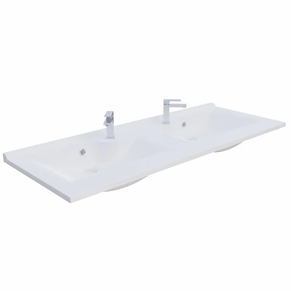 Cuisibane Plan double vasque design 120 cm RESILOGE* Plan Double Vasque