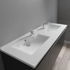 Cuisibane Plan double vasque design 120 cm RESILOGE* Plan Double Vasque