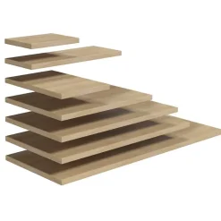 Naturel Plan Stilla 90x2,5x46 cm marron (STILLAF09001)* Plan De Travail Salle De Bains