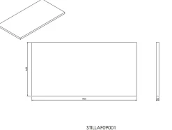 Naturel Plan Stilla 90x2,5x46 cm marron (STILLAF09001)* Plan De Travail Salle De Bains