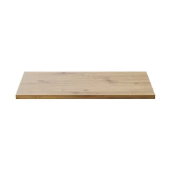 Meublorama Plan pour meuble sous vasque BRAZZA 80 cm Chene clair Epaisseur 2,5 cm À poser* Plan Double Vasque