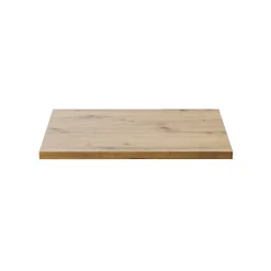 Meublorama Plan pour meuble sous vasque BRAZZA 60 cm Chene clair Epaisseur 2,5 cm À poser* Plan Double Vasque