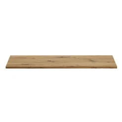 Meublorama Plan pour meuble sous vasque BRAZZA 140 cm Chene clair Epaisseur 2,5 cm À poser* Plan Double Vasque