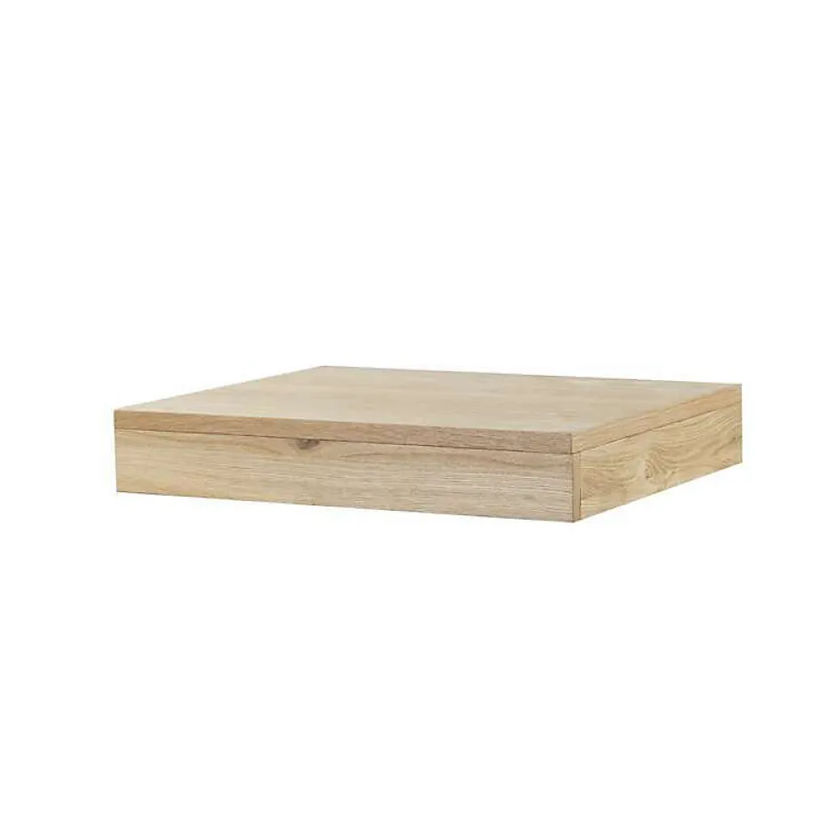 Wilson Plan salle de bain suspendu 60 cm Chêne naturel - Monica