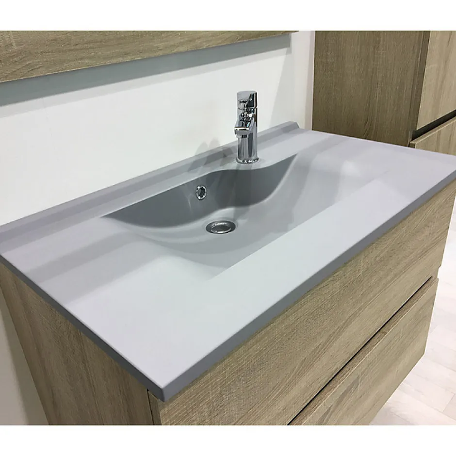 Cuisibane Plan simple vasque design gris RESILOGE - 70 cm
