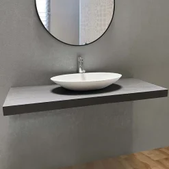 Byca Plan suspendu - 120cm - aspect béton ciré