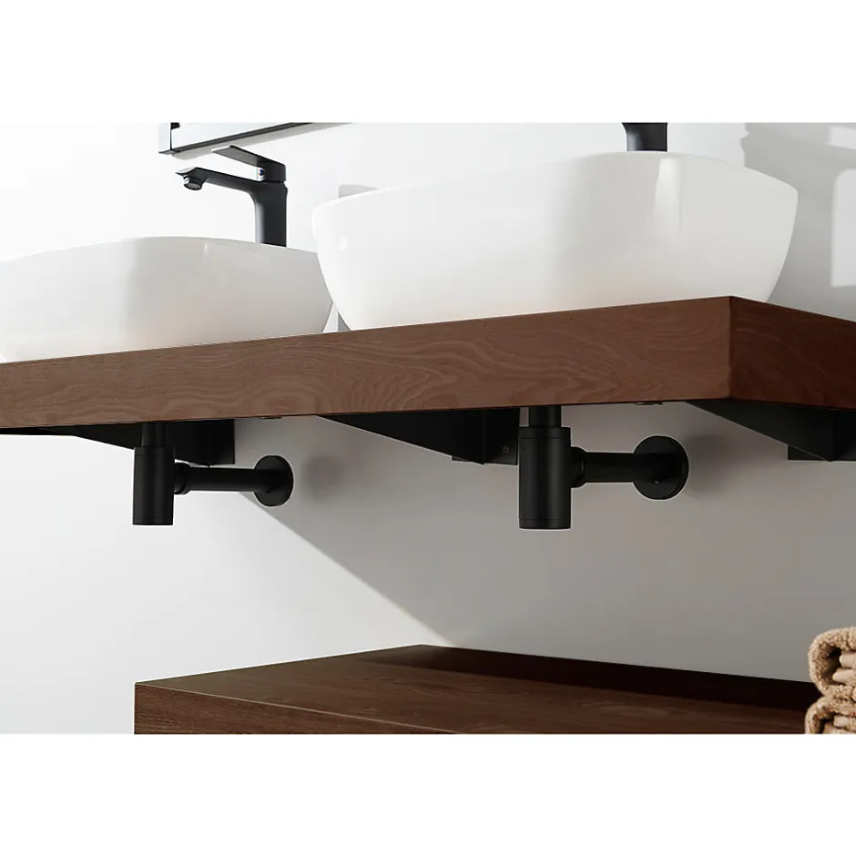 Stano Plan suspendu pour vasque TOP noyer 100 x 46 cm