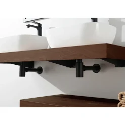 Stano Plan suspendu pour vasque TOP noyer 60 x 46 cm* Plan De Travail Salle De Bains