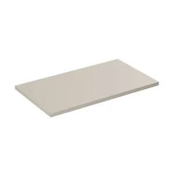 Meublorama Plan vasque BELLA 80 cm Coloris marron congo Finition mate pour meuble suspendu