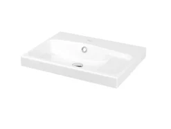 GoodHome Plan vasque blanc en résine l.60 cm Mila