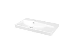 GoodHome Plan vasque blanc Mila 80 cm