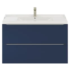 GoodHome Plan vasque blanc Lana 100 cm