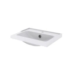 GoodHome Plan vasque blanc Lana 60 cm