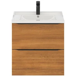 GoodHome Plan vasque blanc Lana 60 cm