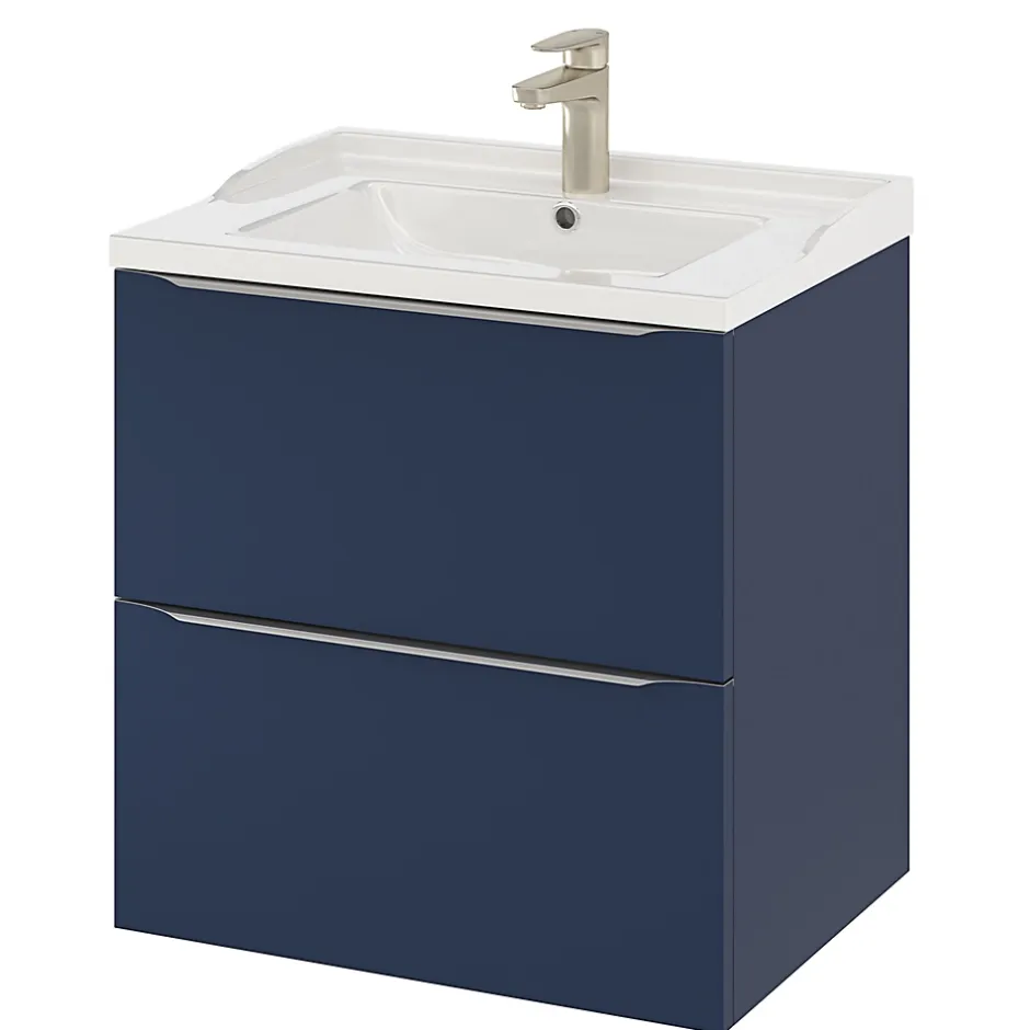 GoodHome Plan vasque blanc Lana 60 cm