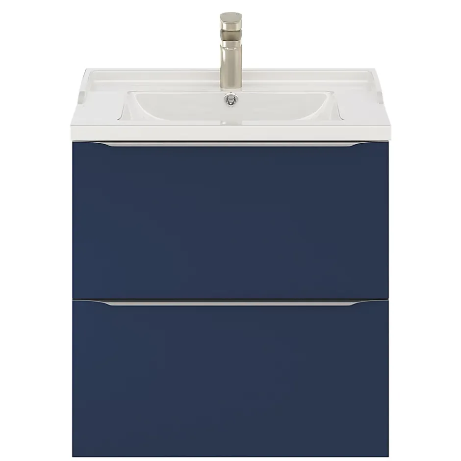 GoodHome Plan vasque blanc Lana 60 cm
