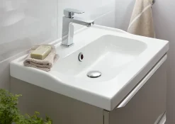 GoodHome Plan vasque blanc Lana 60 cm